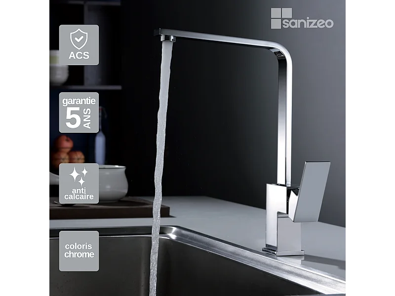 Mitigeur Évier Cuisine chromé - Design moderne – COX IMEX