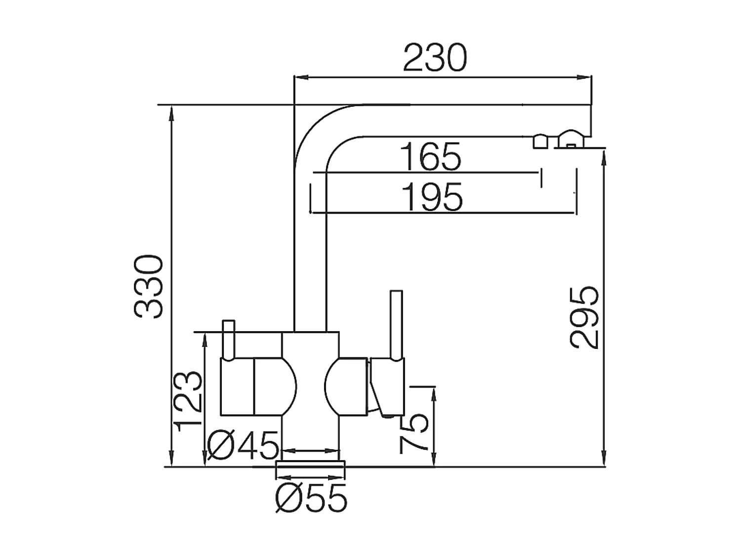 Mitigeur Évier Cuisine Osmoseur chromé - Design moderne – MARSELA IMEX