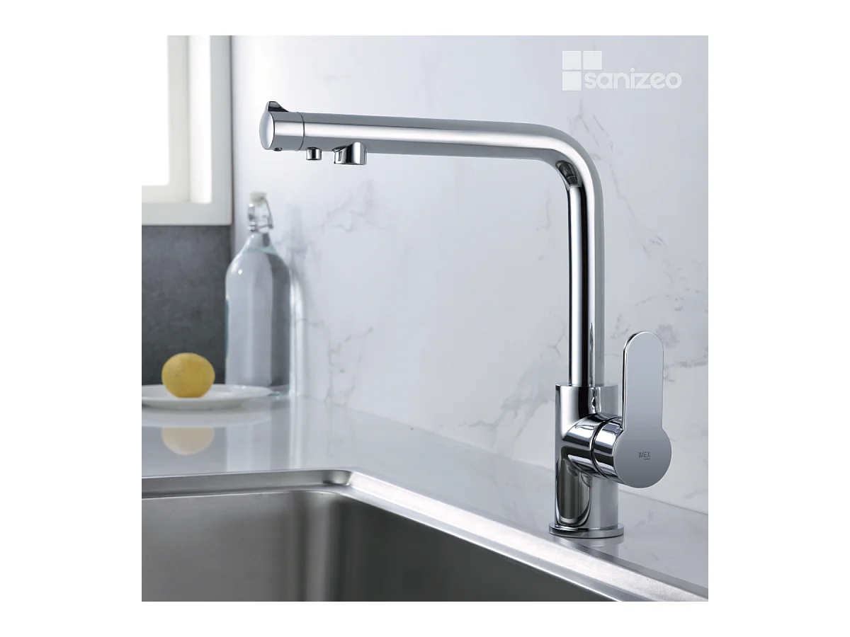 Mitigeur Évier Cuisine Osmoseur chromé - Design moderne – MONTECARLO IMEX