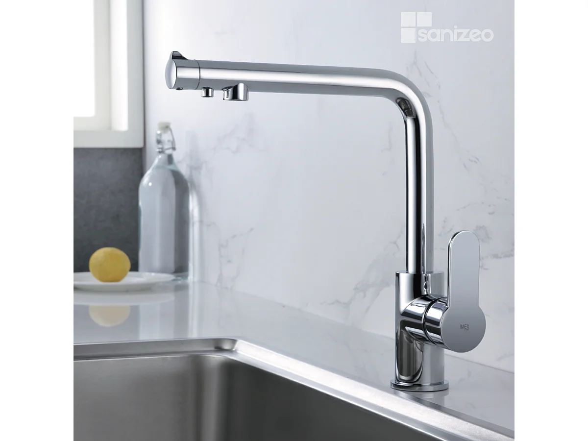 Mitigeur Évier Cuisine Osmoseur chromé - Design moderne – MONTECARLO IMEX