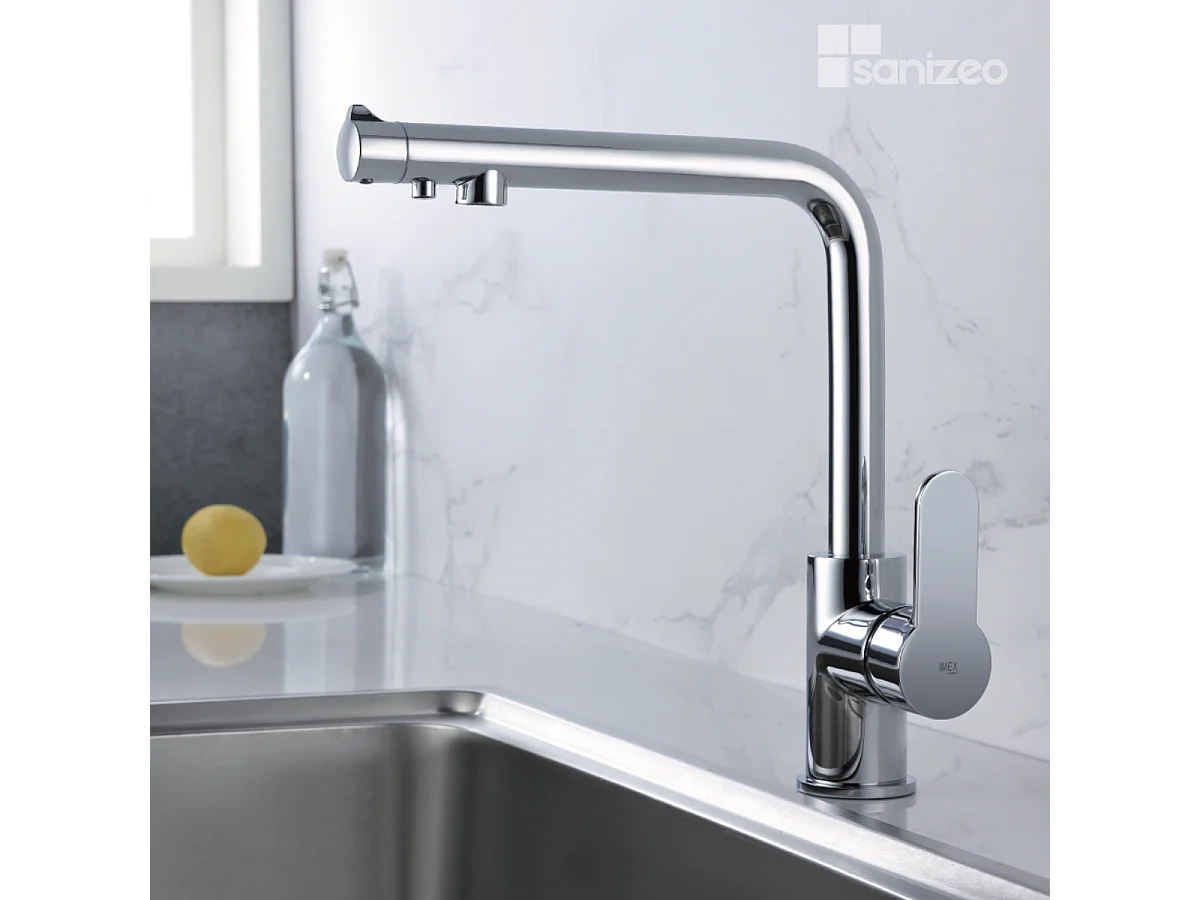 Mitigeur Évier Cuisine Osmoseur chromé - Design moderne – MONTECARLO IMEX