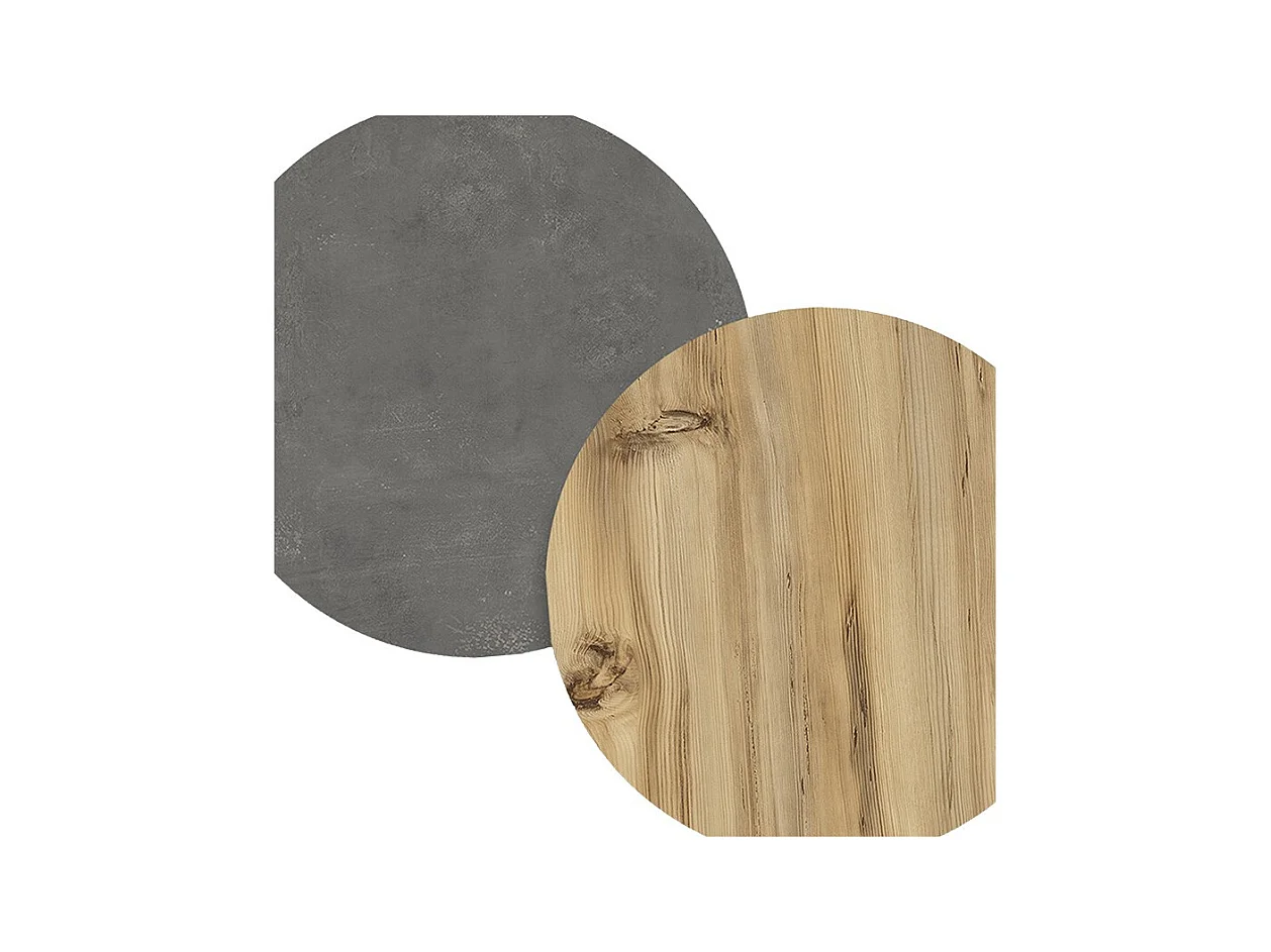 Mueble TV 150 cm con 3 Puertas y Diseño Moderno en Sonoma y Grafito – 150x29.5x46.3 cm.