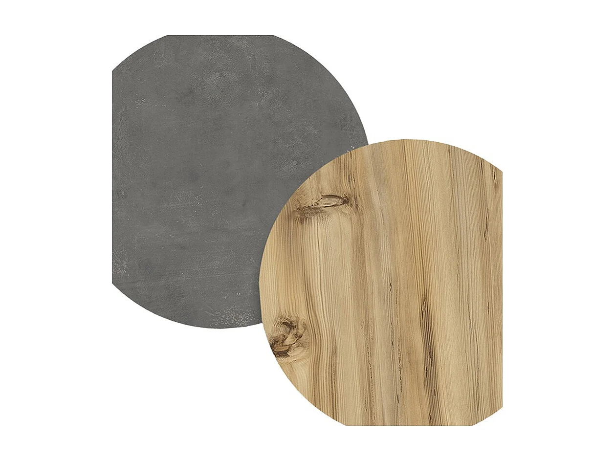 Mueble TV 150 cm con 3 Puertas y Diseño Moderno en Sonoma y Grafito – 150x29.5x46.3 cm.