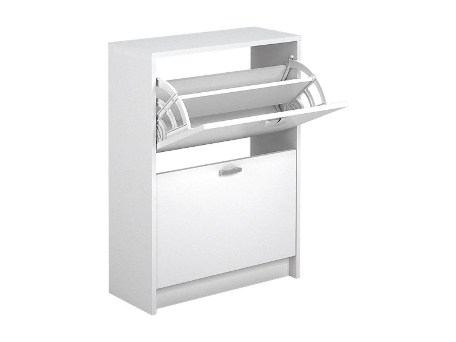 Zapatero Recibidor Blanco – Mueble Auxiliar Estrecho con 2 Puertas | Capacidad 12 Pares | 81,6 x 60 x 25 cm