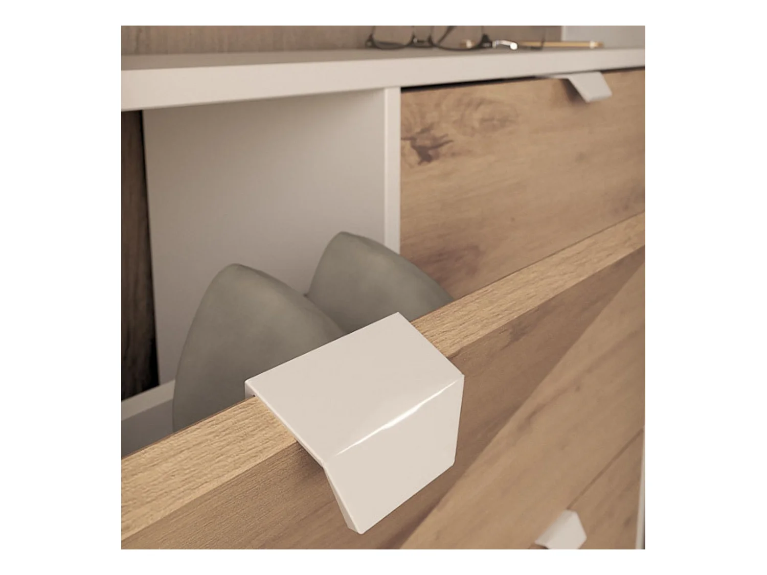 Mueble Zapatero - Almacenamiento Elegante y Práctico | 97,4 x 116,8 x 20 cm (alto x ancho x fondo)