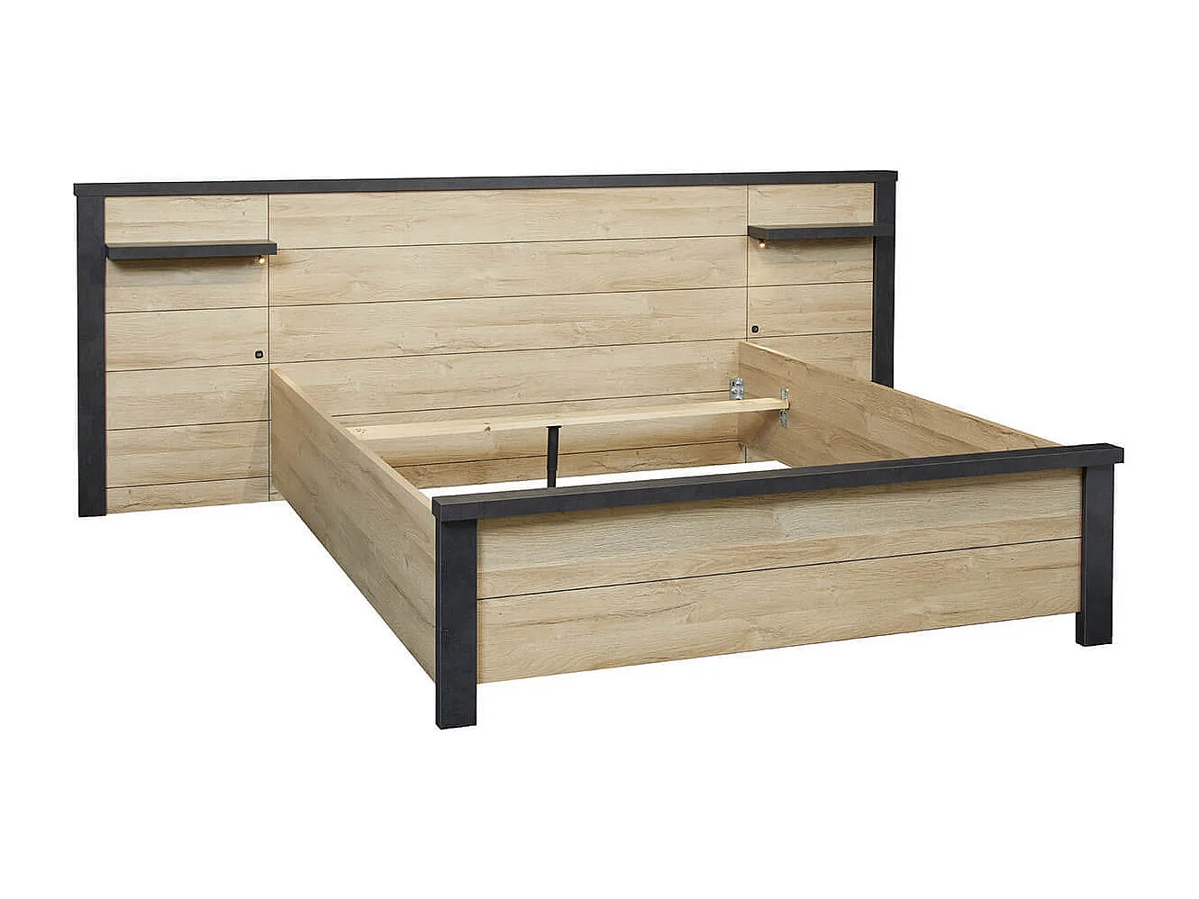 SIWA - Lot de 2 Panneaux pour Tête de Lit avec Tablette et Led