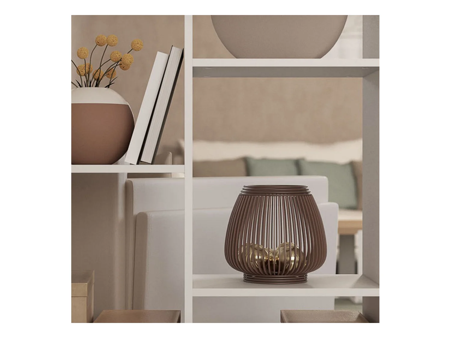 Estantería Alta Salón, Librería, Color Blanco, Medidas: 180 cm (Alto) x 85 cm (Ancho) x 28,5 cm (Fondo