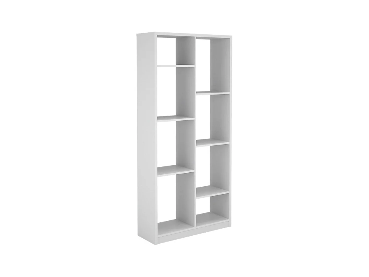 Estantería Alta Salón, Librería, Color Blanco, Medidas: 180 cm (Alto) x 85 cm (Ancho) x 28,5 cm (Fondo