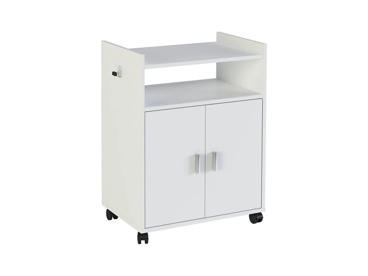 Mueble Auxiliar para Microondas – Acabado Blanco – 79,5 x 60 x 40 cm (alto x ancho x fondo)