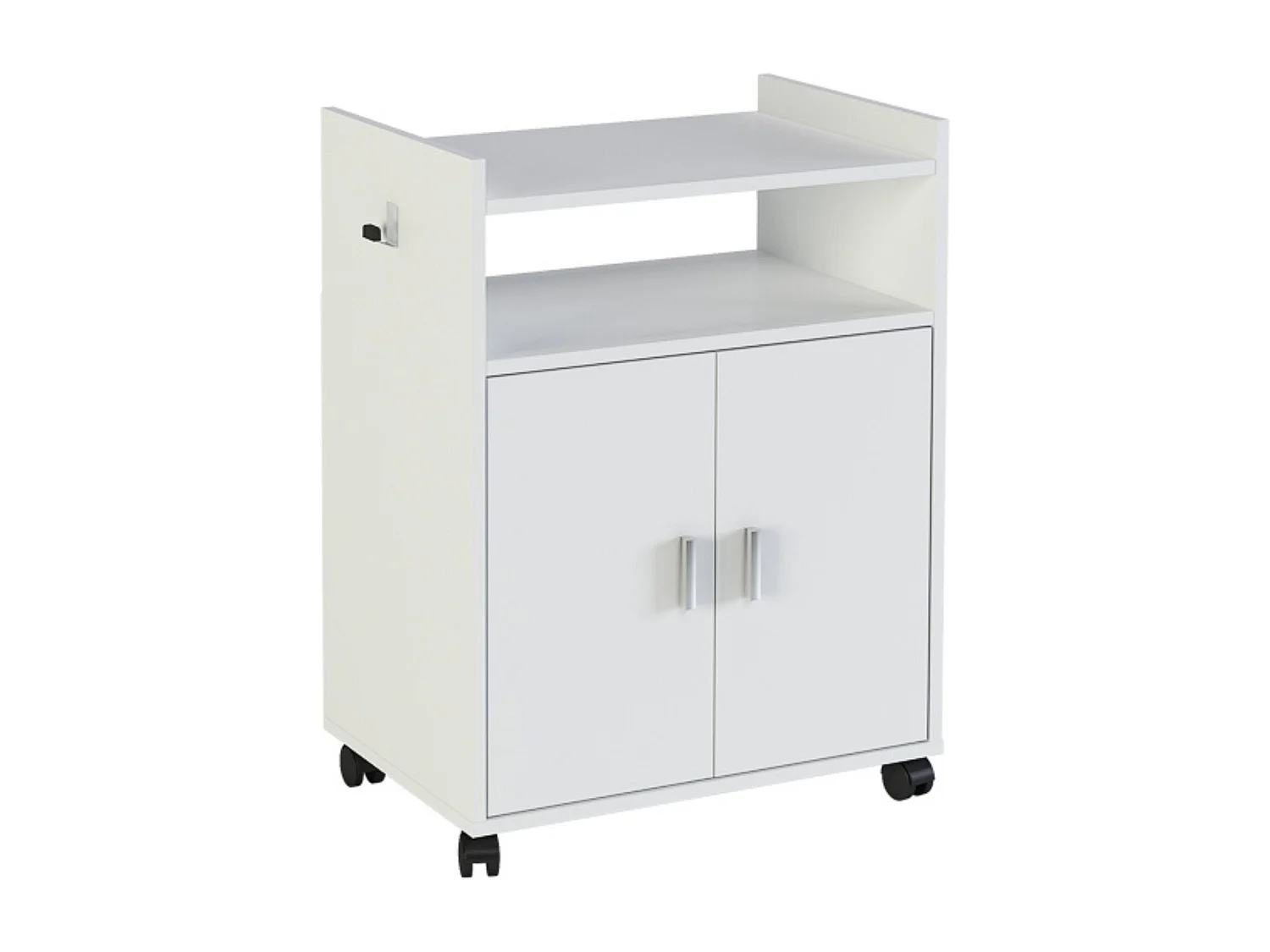 Mueble Auxiliar para Microondas – Acabado Blanco – 79,5 x 60 x 40 cm (alto x ancho x fondo)