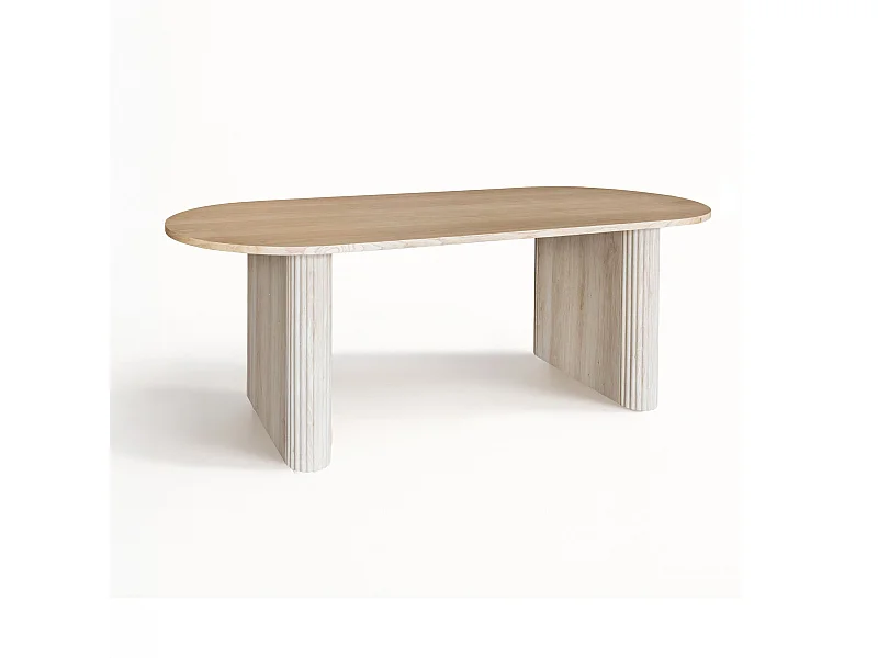 Now's Home - Table En Bois De Chene 220cm