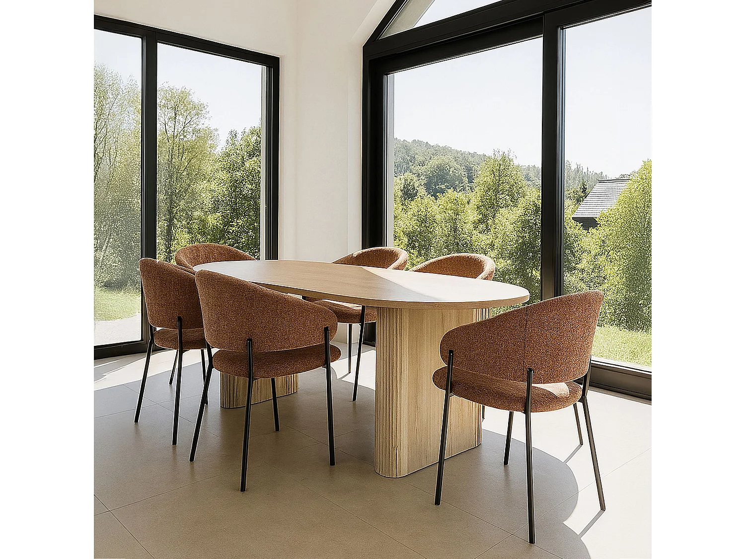 Now's Home - Table En Bois De Chêne 220cm