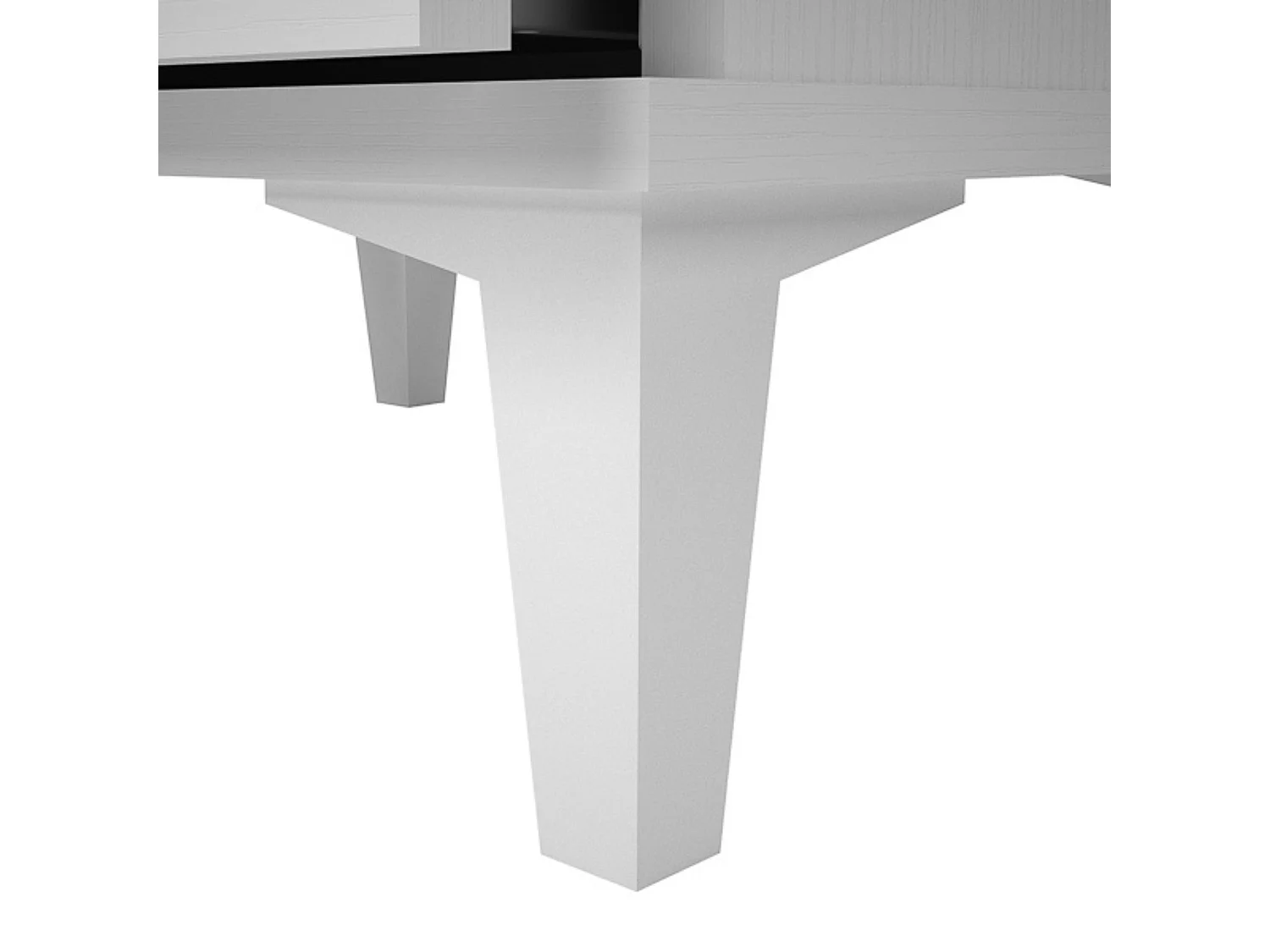 Mesita de Noche 2 cajones, Mesilla de Noche, Color Blanco, Medidas: 43 cm (Ancho) x 34 cm (Fondo) x 56 cm (Alto)