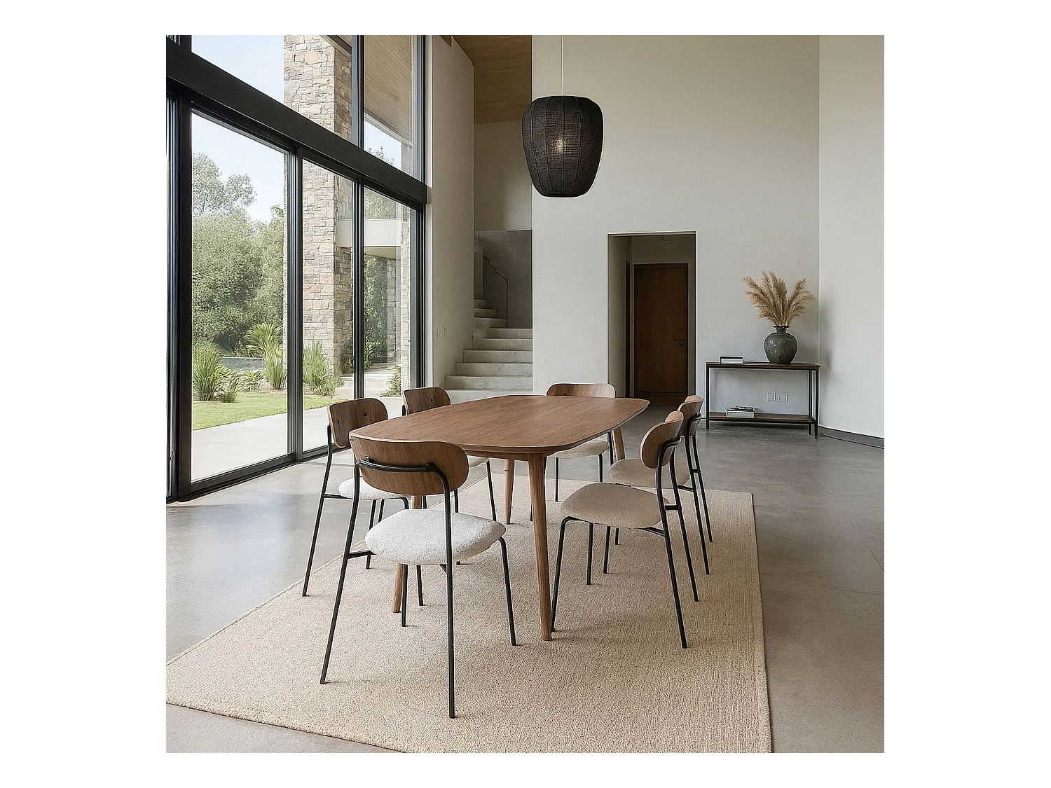 Now's Home - Table En Bois De Noyer 200cm
