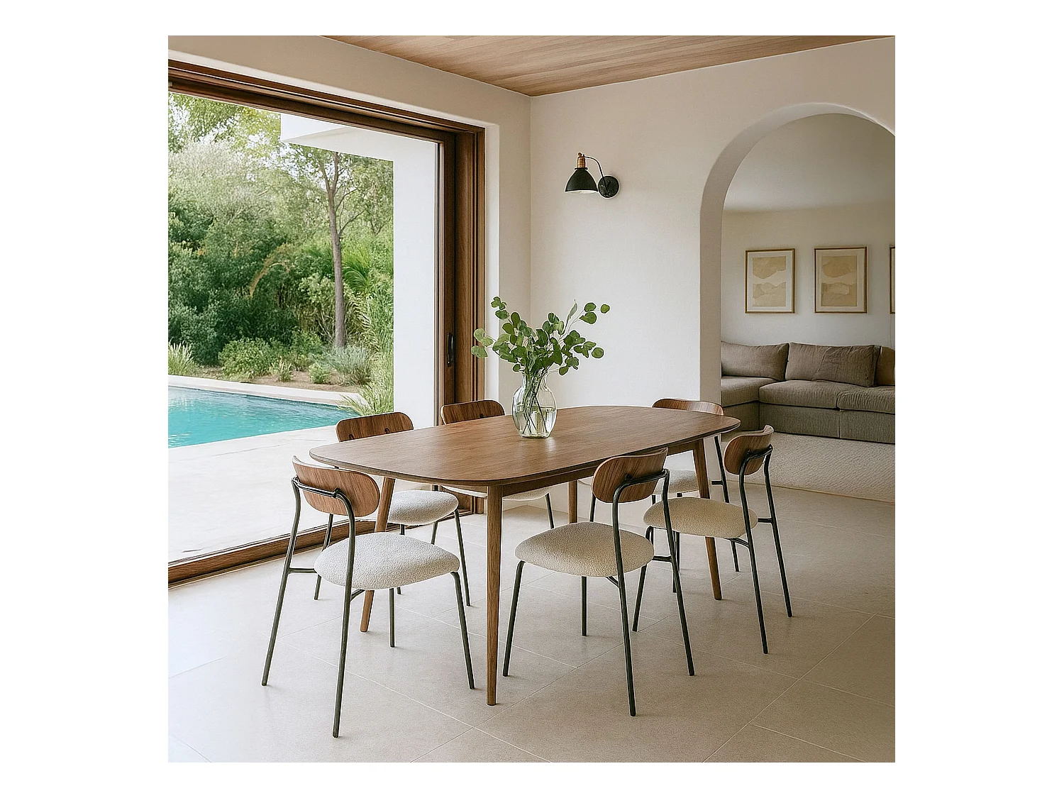 Now's Home - Table En Bois De Noyer 200cm