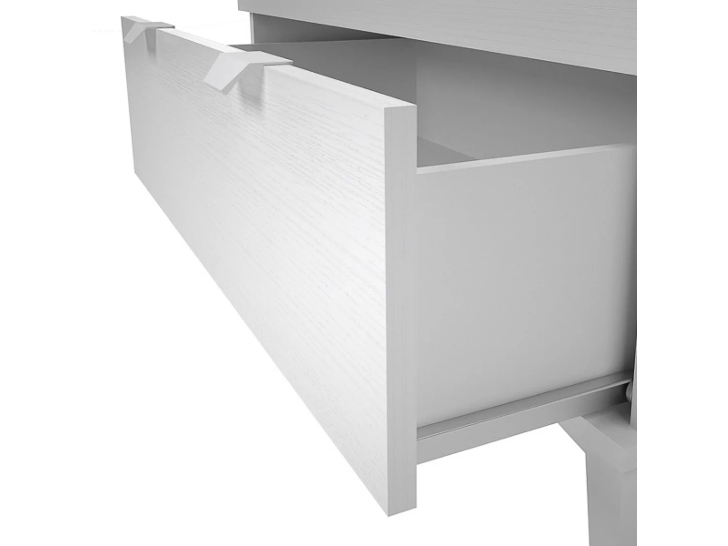 Cómoda con 4 Cajones, para Dormitorio, Acabado en Color Blanco, Medidas: 80 cm (Ancho) x 98 cm (Alto) x 48 cm (Fondo)