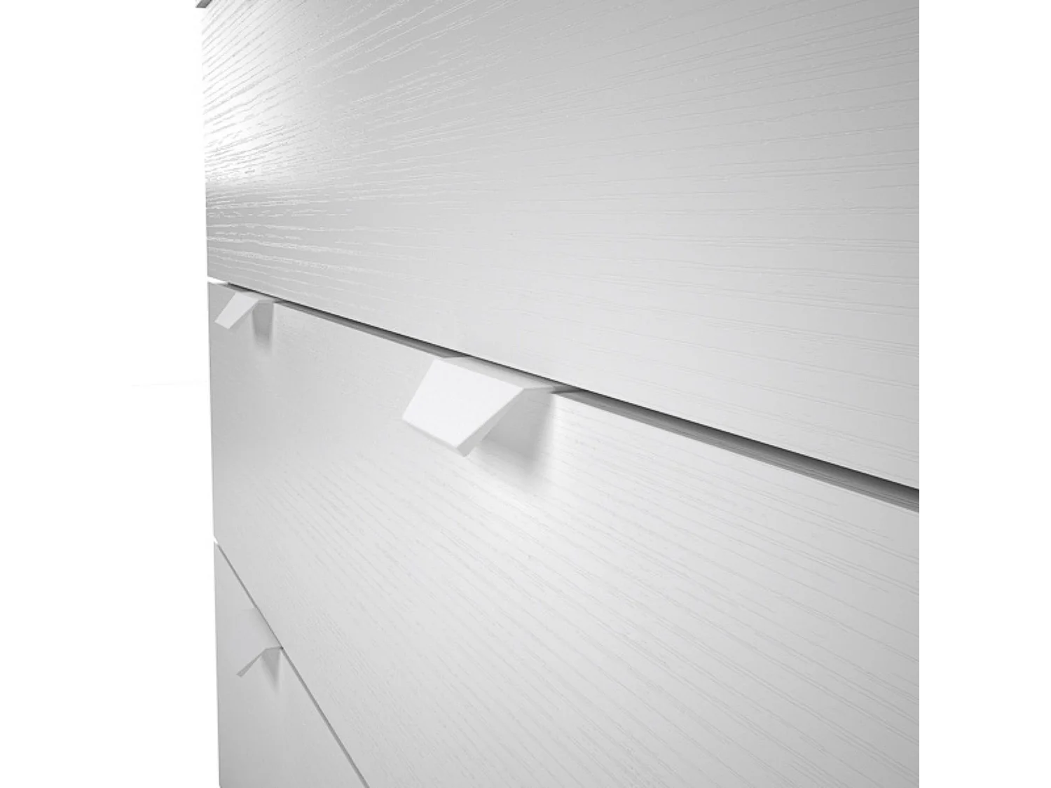 Cómoda con 4 Cajones, para Dormitorio, Acabado en Color Blanco, Medidas: 80 cm (Ancho) x 98 cm (Alto) x 48 cm (Fondo)