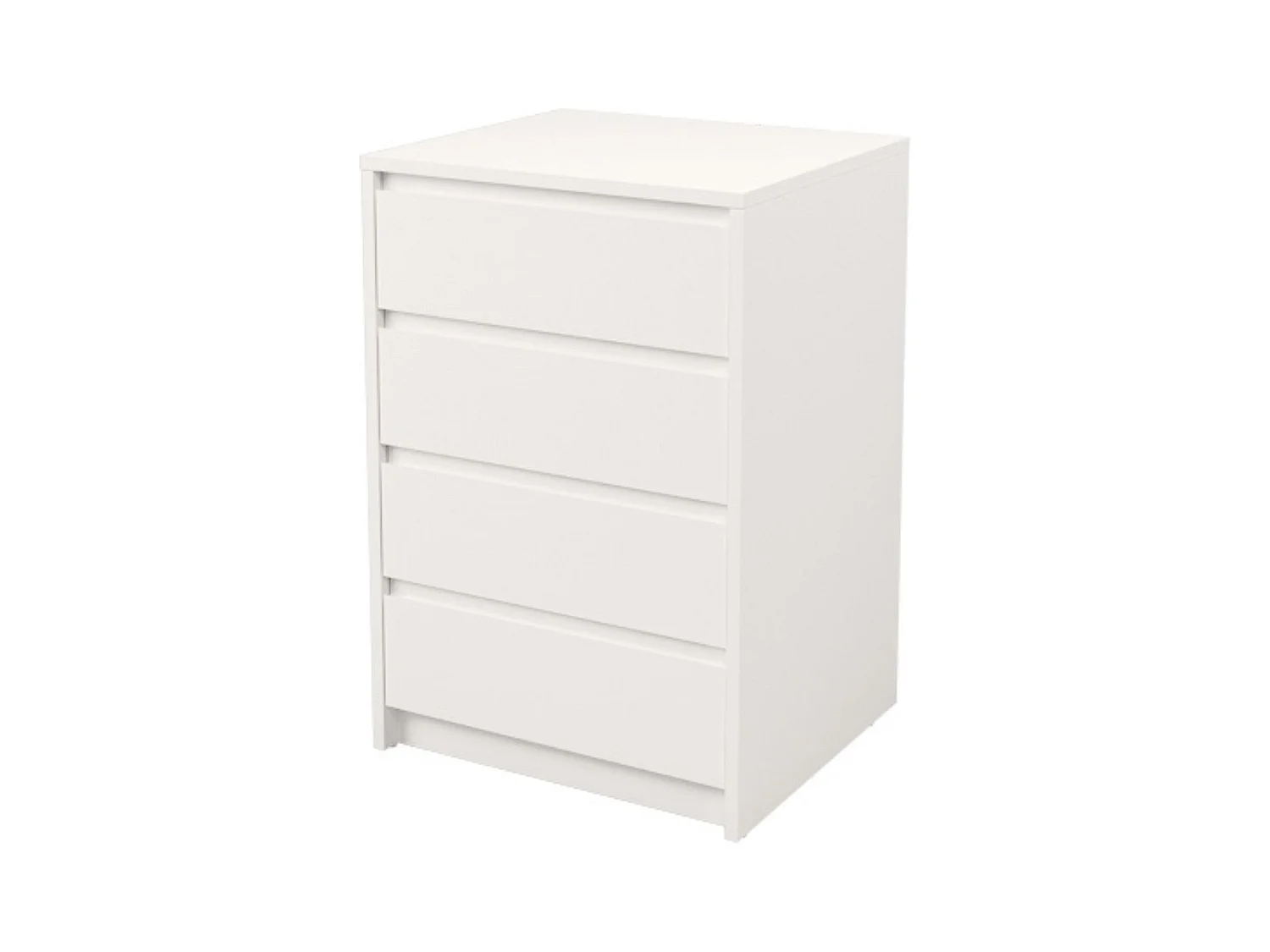 Cómoda Cajonera 4 cajones acabado en blanco. 74cm(alto) 50cm(ancho) 45cm(fondo)