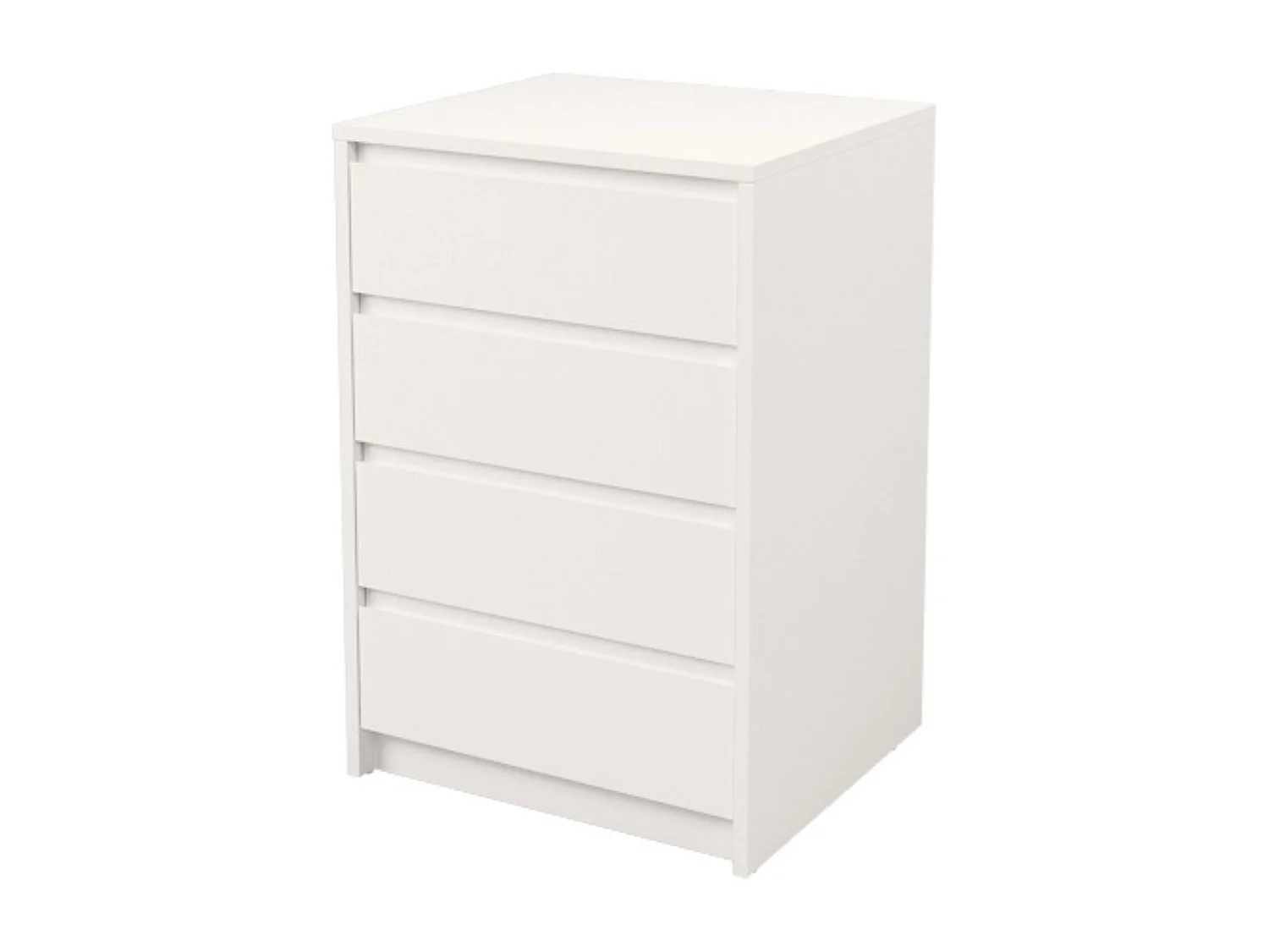 Cómoda Cajonera 4 cajones acabado en blanco. 74cm(alto) 50cm(ancho) 45cm(fondo)