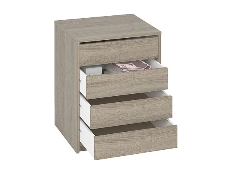 Cajonera 4 cajones | Color: Roble | Medidas: 62 cm x 50 cm x 44 cm mueble dormitorio