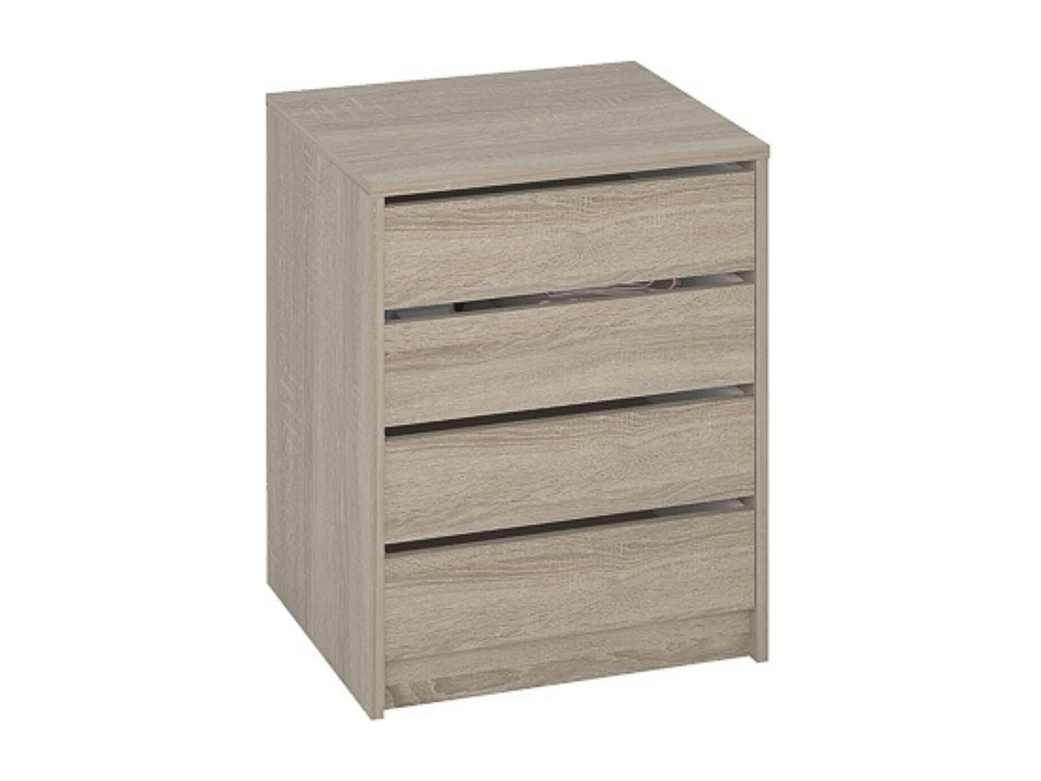 Cajonera 4 cajones | Color: Roble | Medidas: 62 cm x 50 cm x 44 cm mueble dormitorio