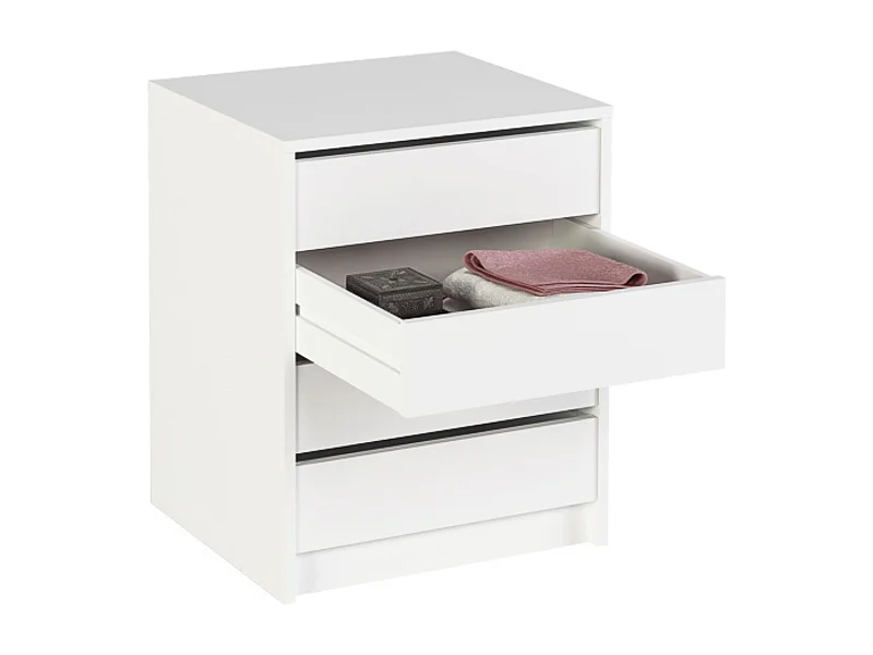 Cajonera 4 cajones | Color: Blanco | Medidas: 62 cm x 50 cm x 44 cm mueble dormitorio