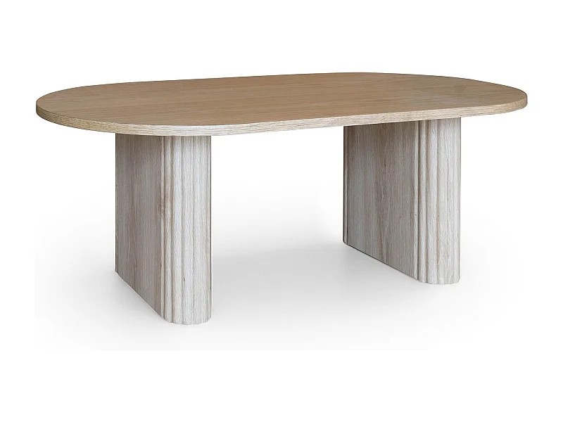 Now's Home - Table Basse En Bois De Chene 110cm