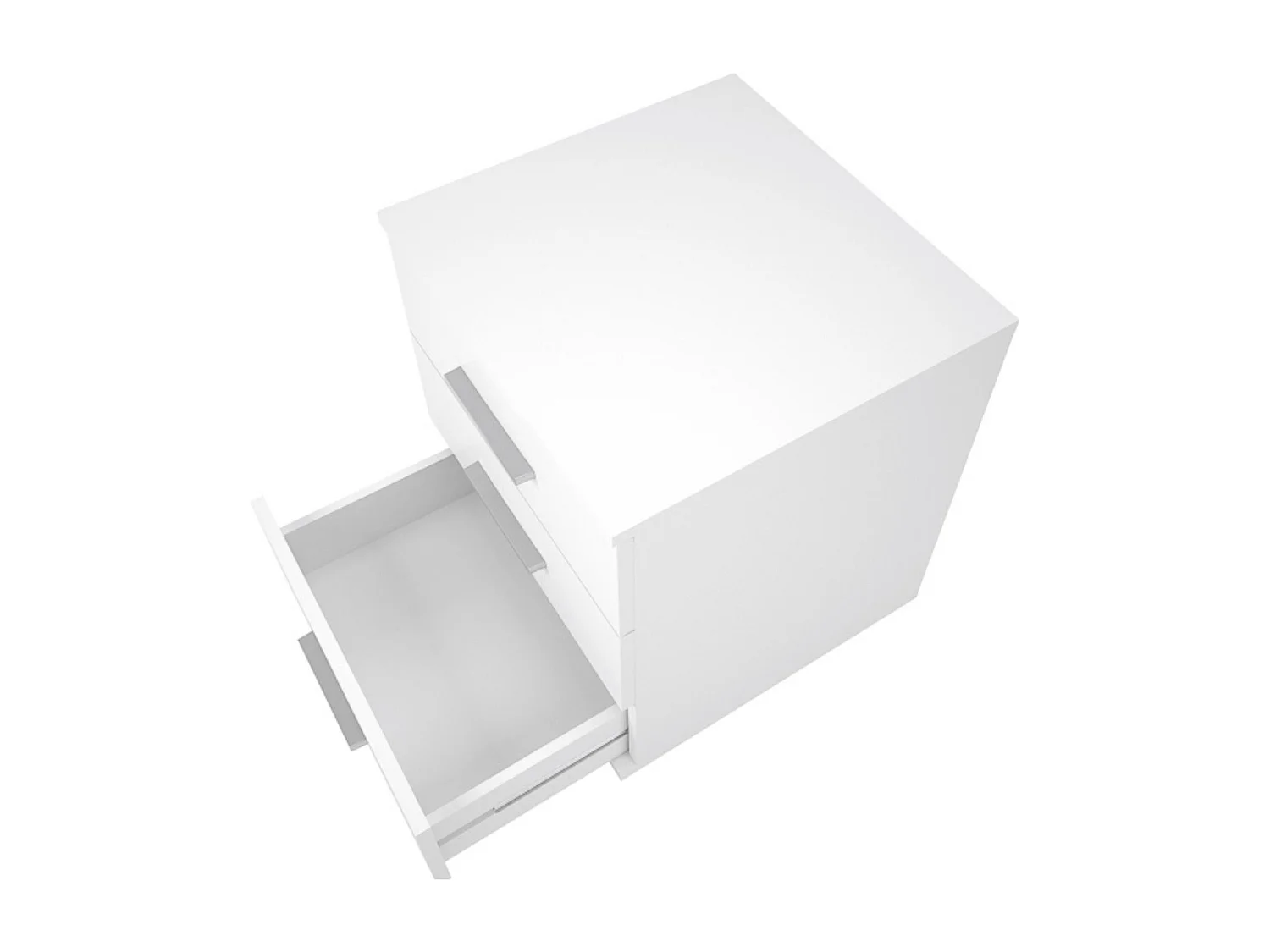 Cajoneras Para escritorio con ruedas 3 Cajones color blanco 58 x 45 x 44 Cm (alto x ancho x fondo)