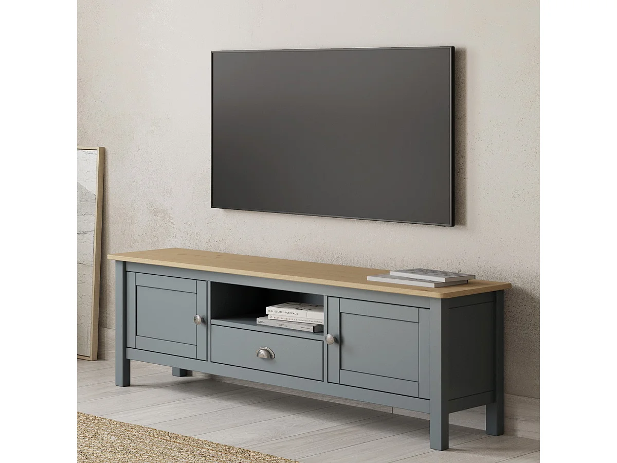 Tv-meubel Misti - 158x40x53cm - Groen