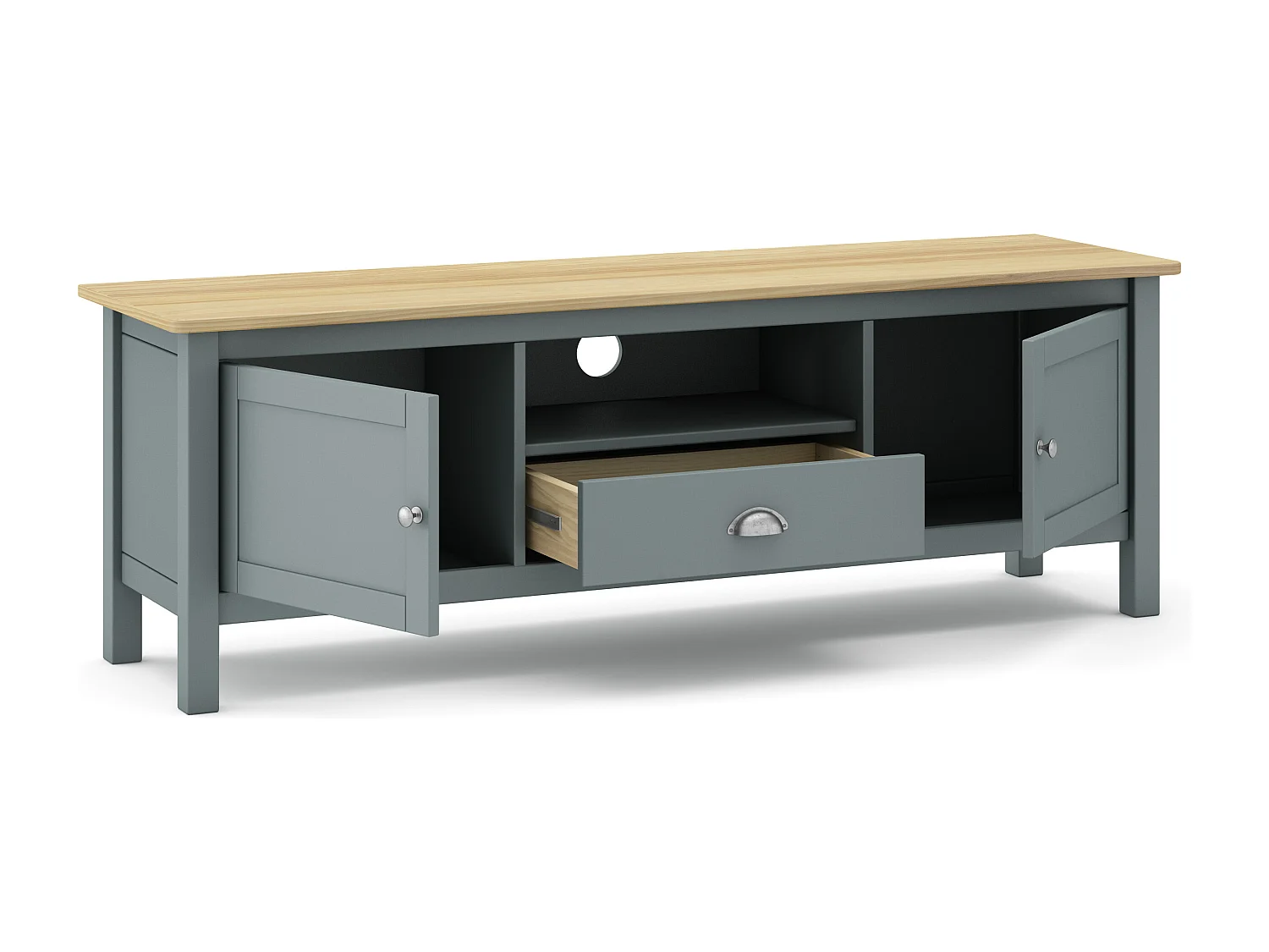 Tv-meubel Misti - 158x40x53cm - Groen