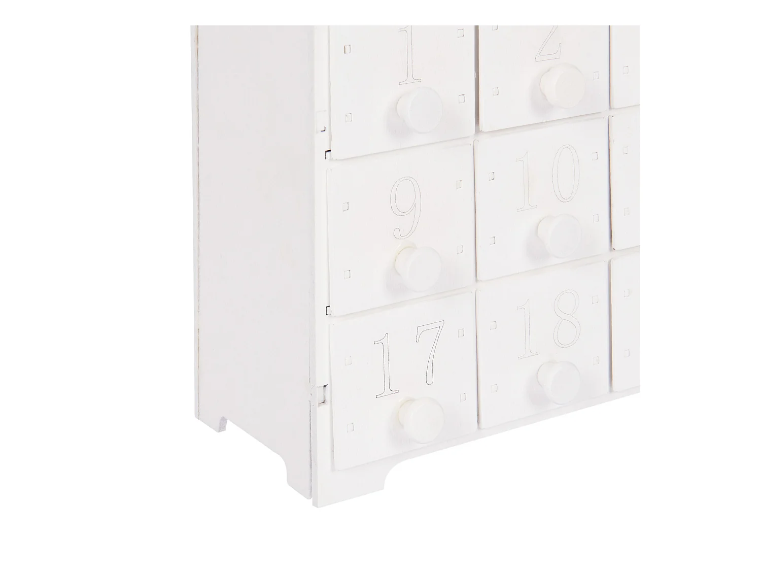 Adventskalender LED weiss Weihnachtsdorf MUONIO