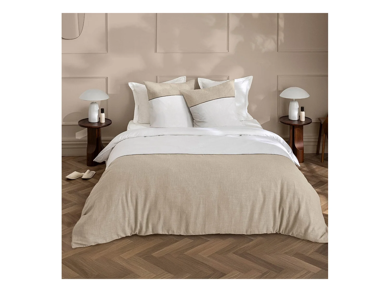 Parure de lit 260x240 coton Douceur d'Intérieur Gabrielle