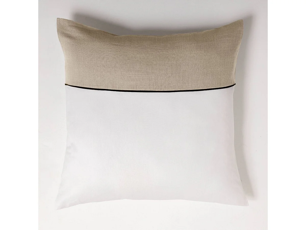 Bettwäsche-Set aus einfarbiger, zweifarbig gewebter Baumwolle