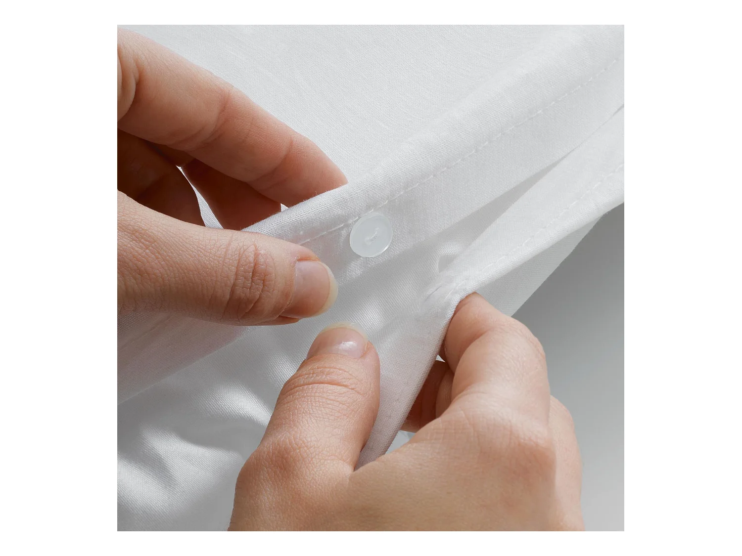 Parure de lit 240x220 microfibre gaufrée blanc Douceur d'Intérieur Abelia