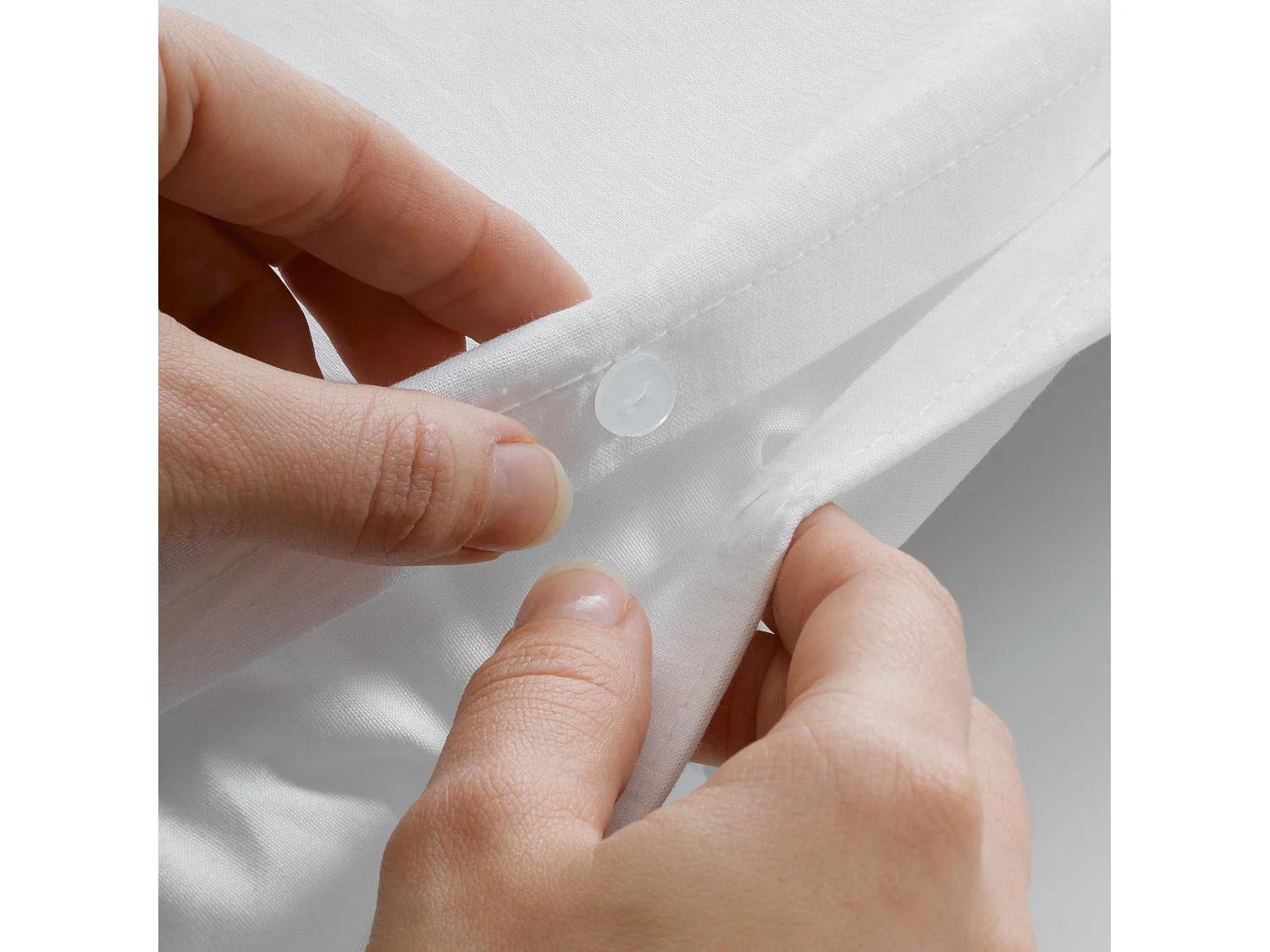 Parure de lit 240x220 microfibre gaufrée blanc Douceur d'Intérieur Abelia