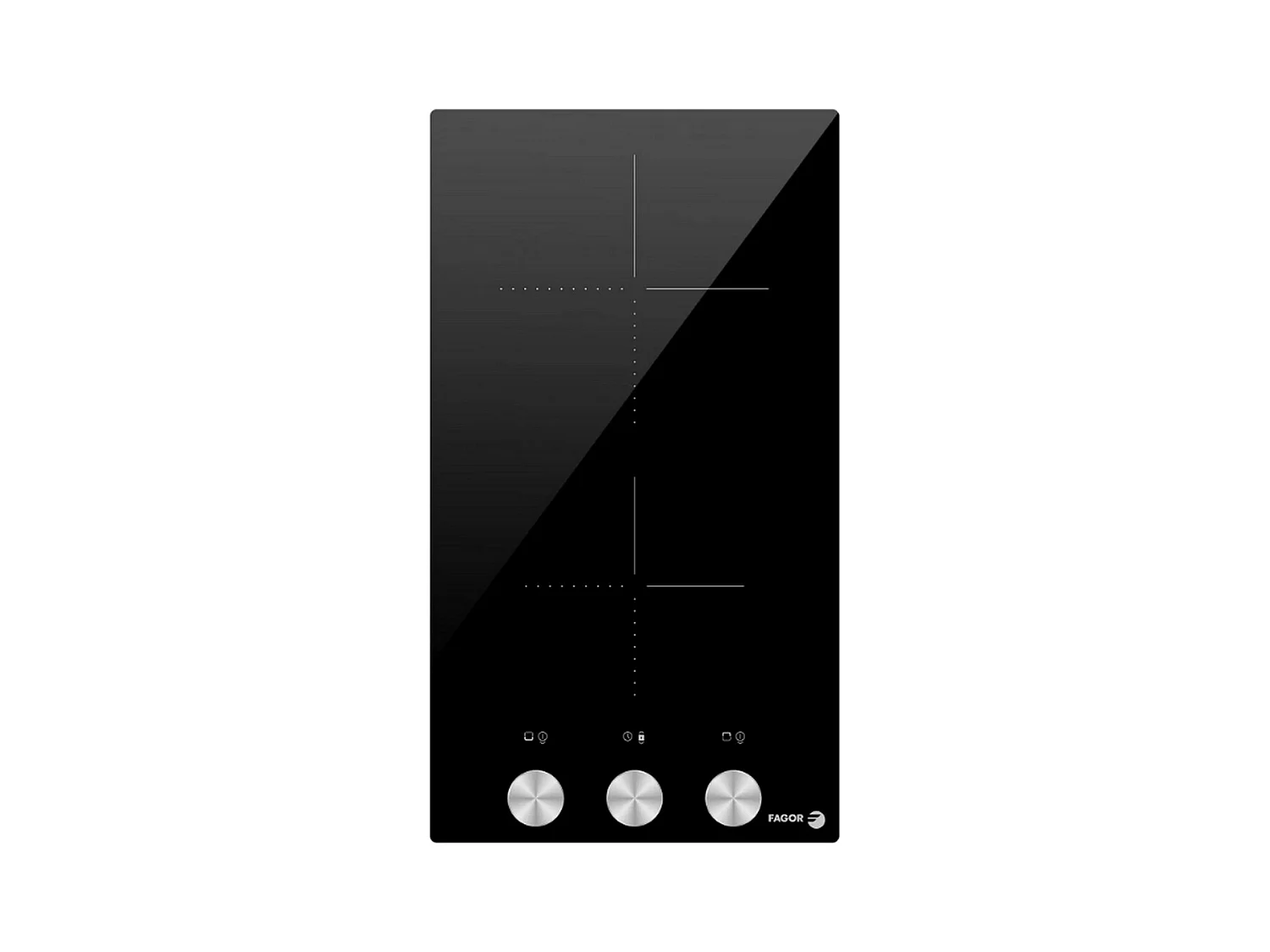 Fagor Table de cuisson vitrocéramique 2 feux 2900w noir - FTV2520T