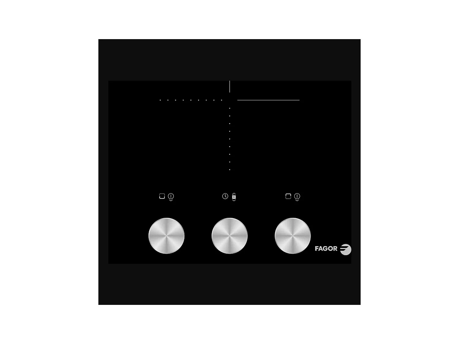 Fagor Table de cuisson vitrocéramique 2 feux 2900w noir - FTV2520T