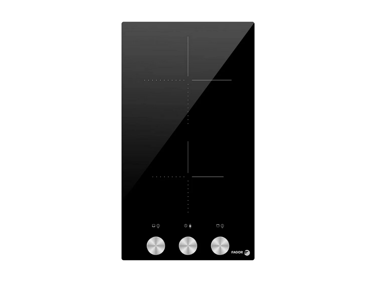 Fagor Table de cuisson vitrocéramique 2 feux 2900w noir - FTV2520T