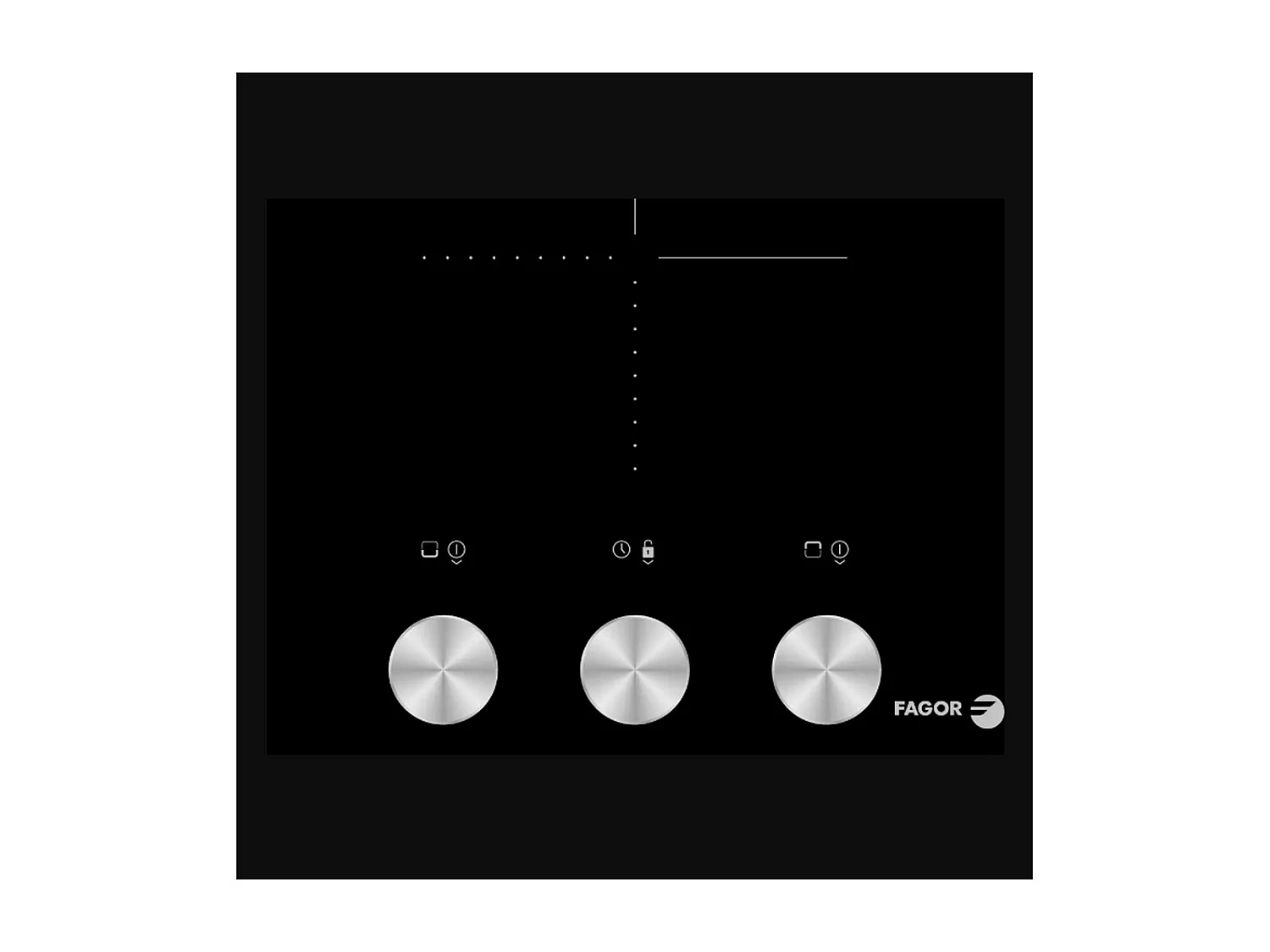 Fagor Table de cuisson vitrocéramique 2 feux 2900w noir - FTV2520T