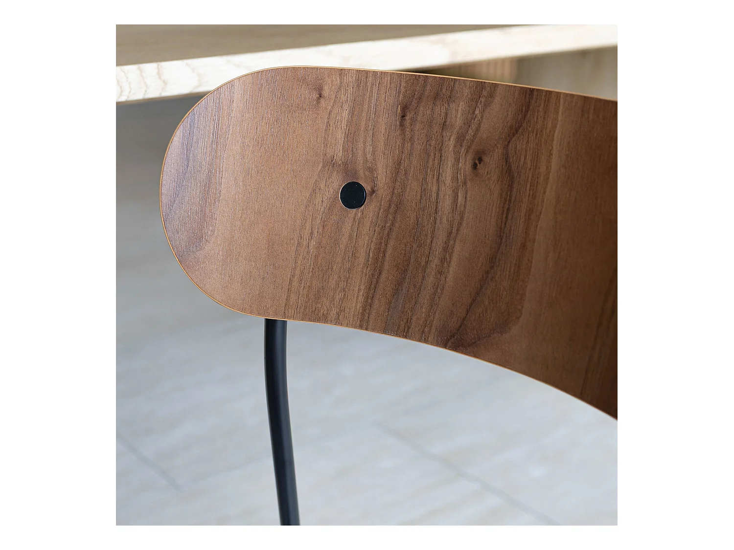 Now's Home - Ensemble Table Rectangulaire Et 6 Chaises En Tissu Ecru