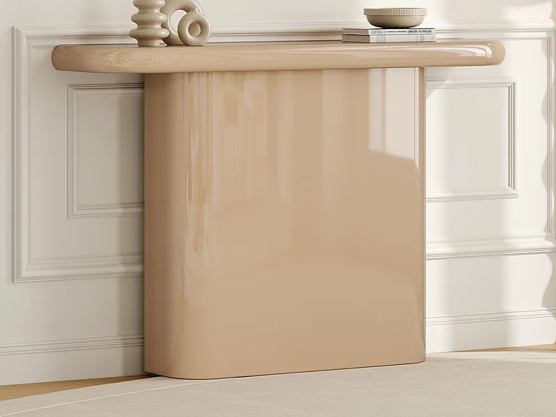 Console en MDF - Beige laqué - RABIRI