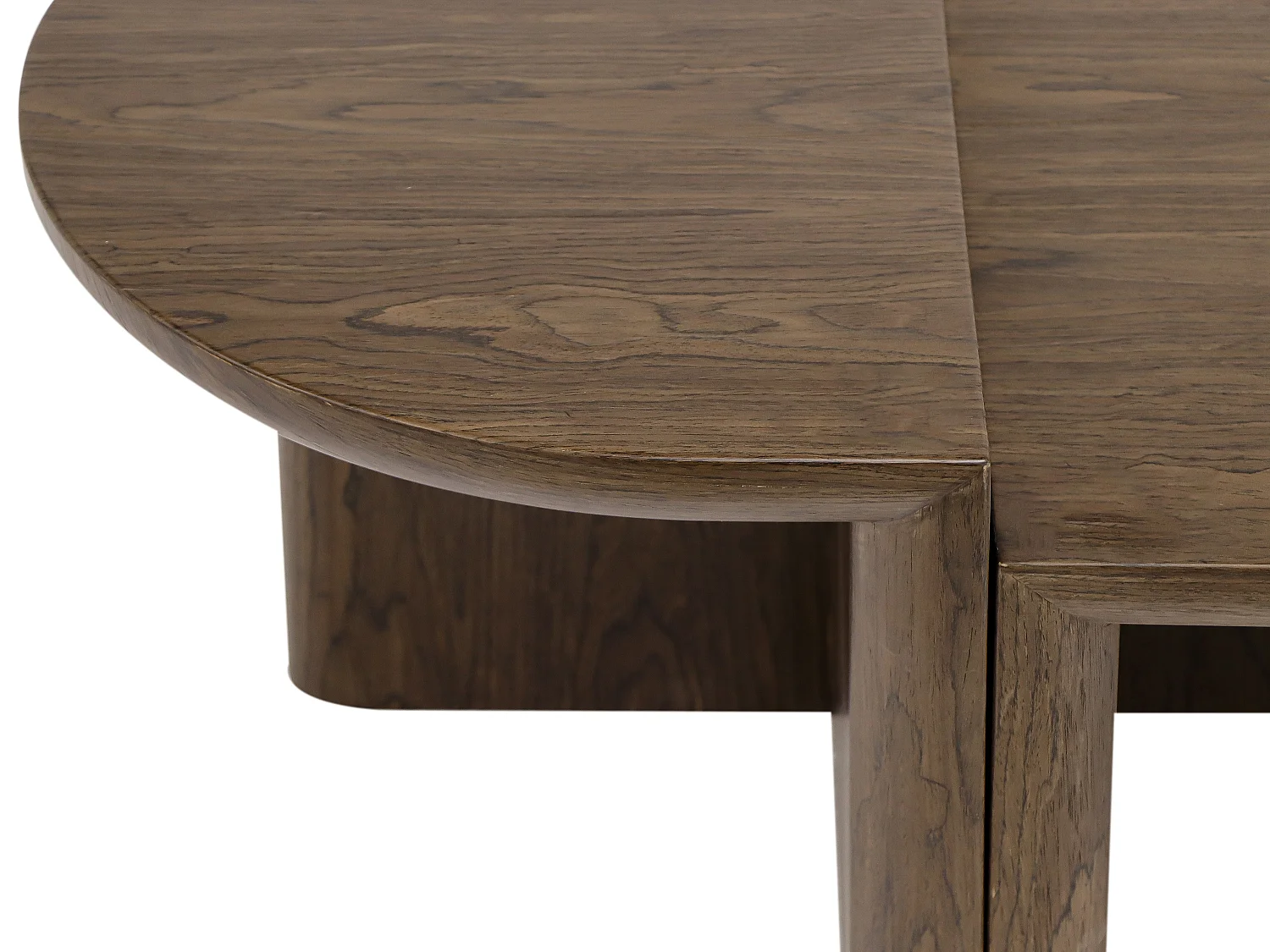 Table basse placage noyer - Naturel foncé - VARAJA