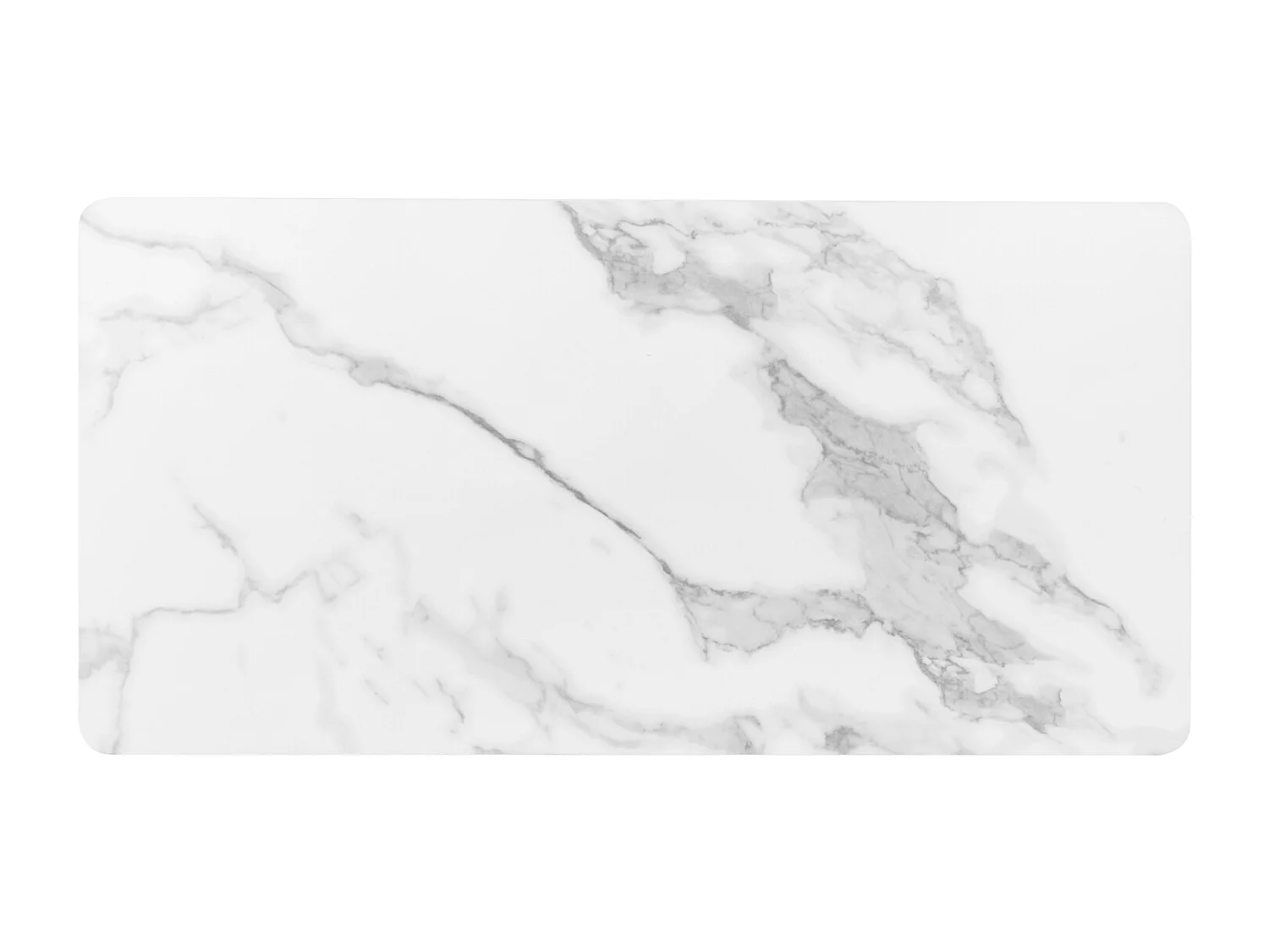 Table Basse LED Moderne, avec 2 Portes et 2 tiroirs, Dessus marbré et Accents dorés, Blanc