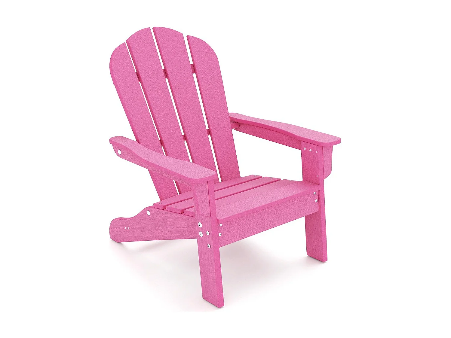 Sedia adirondack da campeggio per bambini con design ergonomico per patio, Sedia da giardino per bambini da 3 a 8 anni Rosa