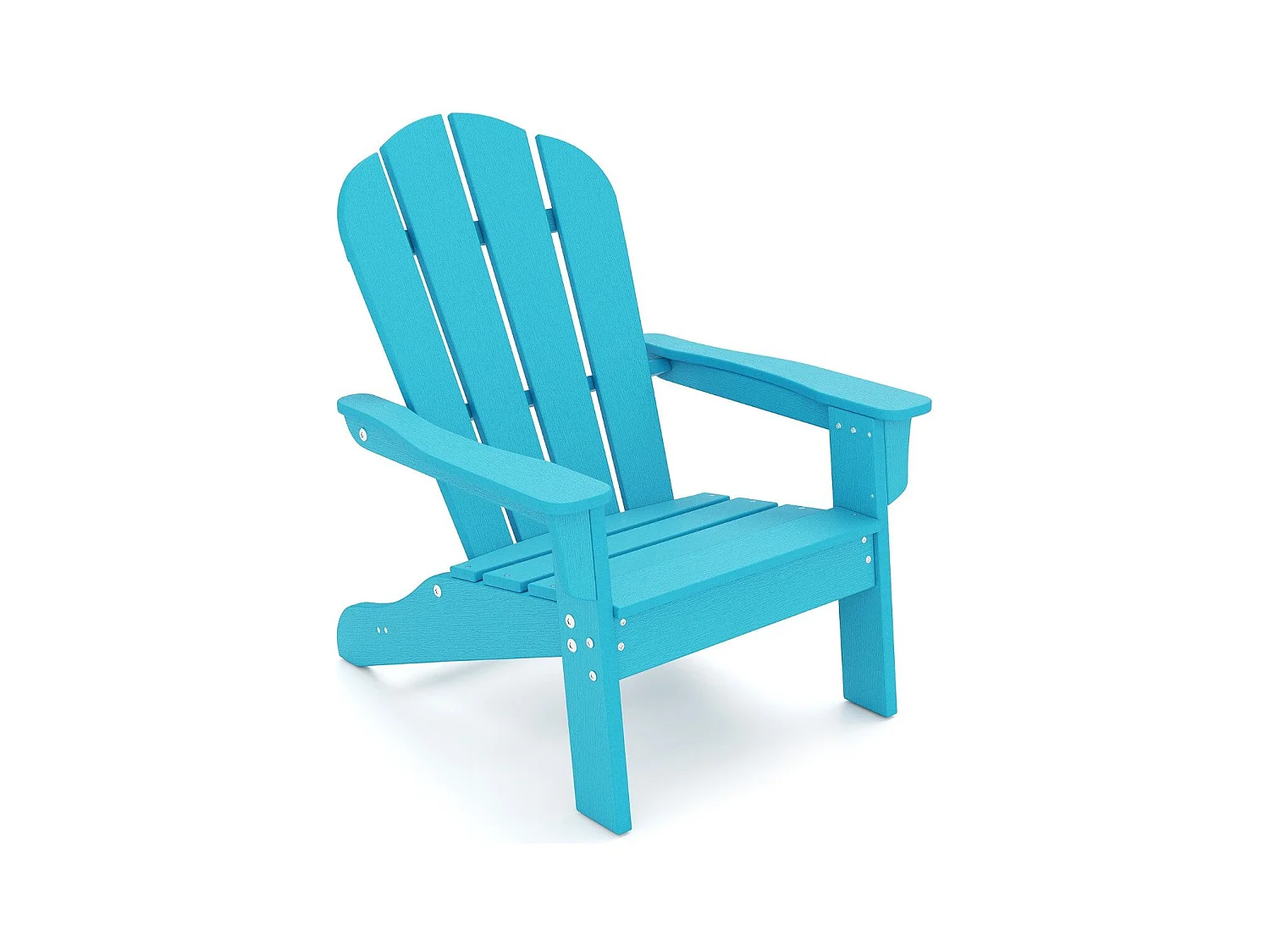 Sedia adirondack da campeggio per bambini con design ergonomico per patio, Sedia da giardino per bambini da 3 a 8 anni Blu
