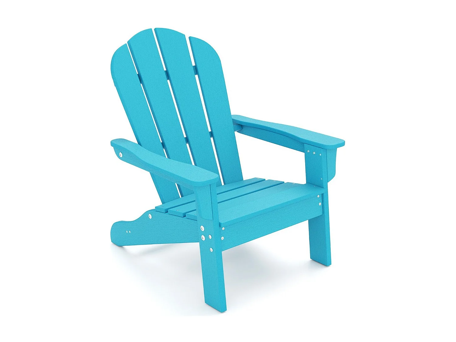 Sedia adirondack da campeggio per bambini con design ergonomico per patio, Sedia da giardino per bambini da 3 a 8 anni Blu