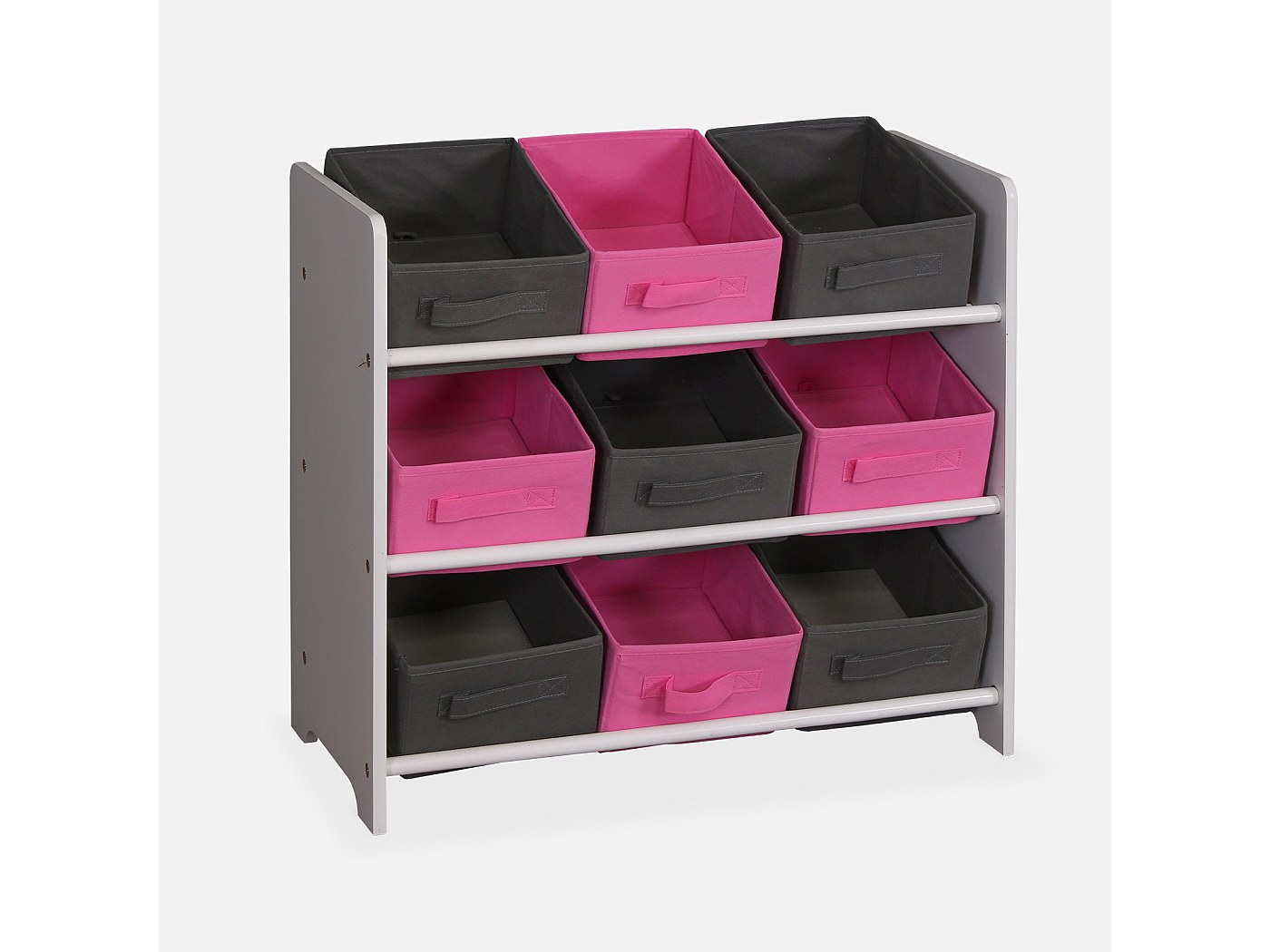Panier De Rangement Rose Et Blanc - Neuf, Sans étiquette, Déco Salle De Bain