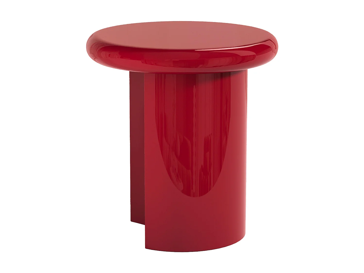 Tavolino in MDF Rosso laccato - SOBINA
