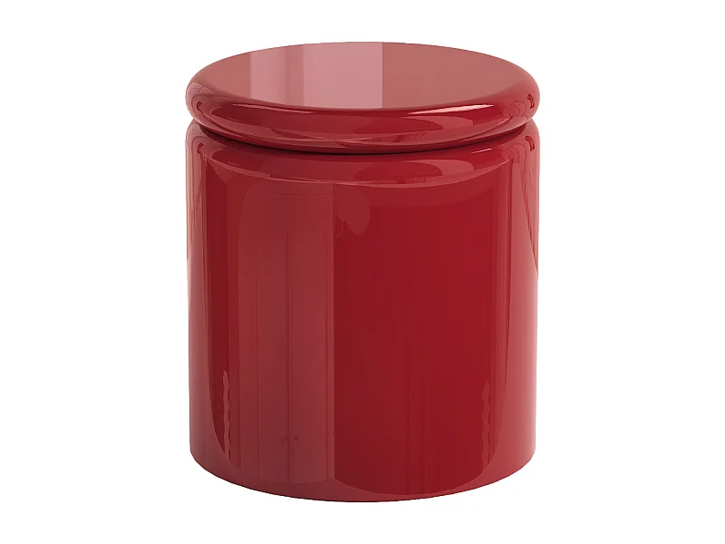 Table d'appoint en MDF - Rouge laqué - AMOFA