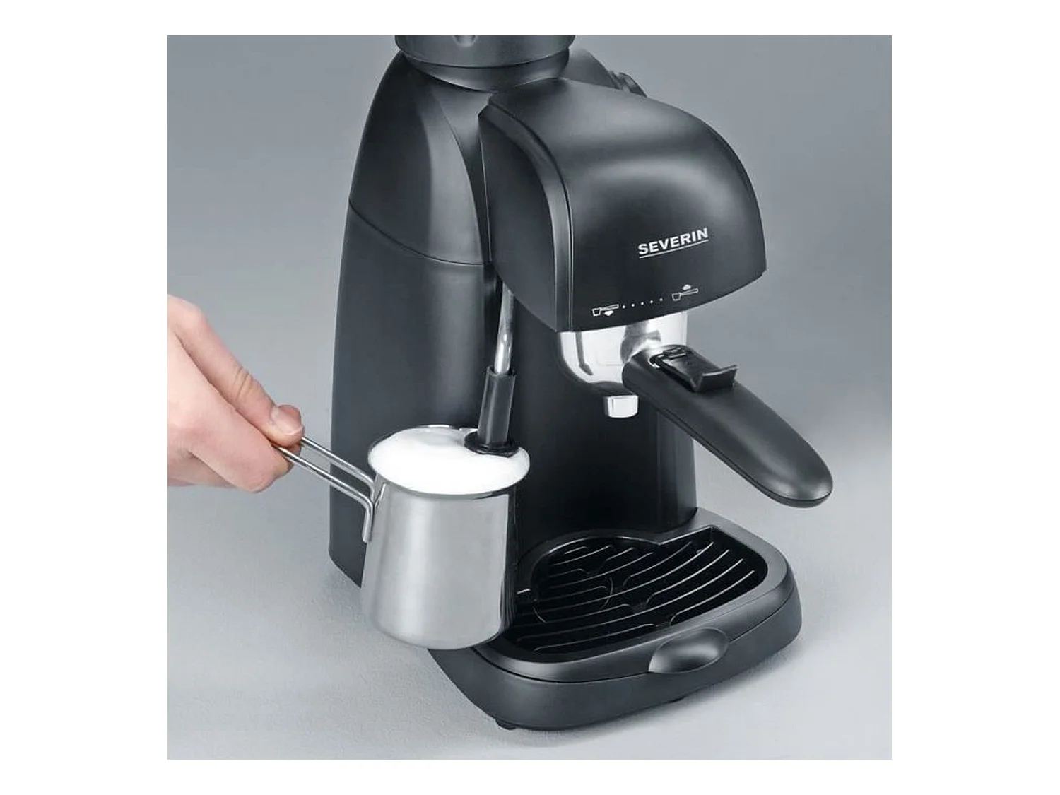 Klassische Espressomaschine – Schwarz